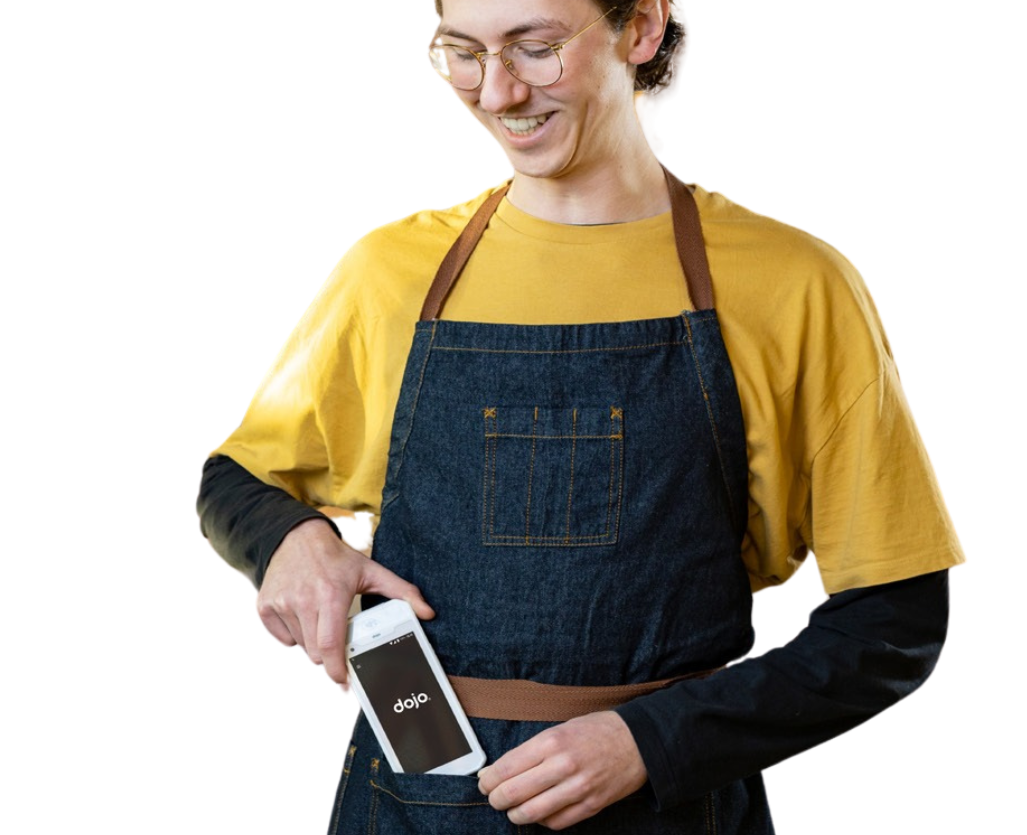 Employee using Dojo Pocket
